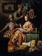 REMBRANDT Harmenszoon van Rijn The Music Party USA oil painting artist